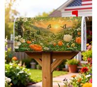 Coperture magnetiche per cassette postali con farfalle, tulipani naturali primaverili all'alba e primavera, copertura decorativa per cassetta delle lettere per esterni, giardino, cortile, 53 x 64 cm
