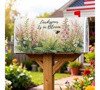 Coperture magnetiche per cassette postali con fiori e api primaverili naturali, decorazioni per cassette delle lettere per decorare il prato, 53 x 64 cm