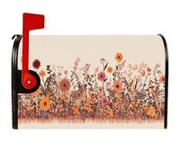 Coperture magnetiche per cassette postali con fiori, foglie rustiche di fattoria steli autunnali arancioni per la decorazione del cortile 45,7 x 53,7 cm