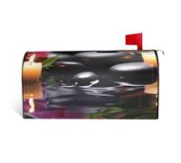 Coperture magnetiche per cassette postali con fiori nella fontana di massaggio, dimensioni standard, 64,8 x 53,3 cm, decorative per cassetta postale impermeabili, copertura per cassetta postale