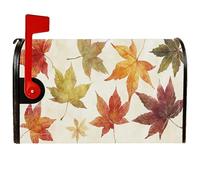 Coperture magnetiche per cassette postali con foglie d'acero, colori autunnali naturali autunnali foglie verdi autunnali rosse per la decorazione del prato, 45,7 x 53,7 cm