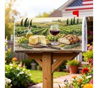 Coperture magnetiche per cassette postali con formaggio, decorazione rustica per cassetta postale per porta d'ingresso, 53 x 64 cm