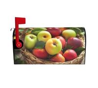 Coperture magnetiche per cassette postali con frutta gialla verde rossa in un cestino, dimensioni standard, 53,3 x 45,7 cm, copertura per cassetta delle lettere primaverile estate copertura per