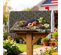 Coperture magnetiche per cassette postali con frutta, rustiche e mandorle, copertura estiva per la decorazione del cortile anteriore 53 x 64 cm