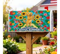 Coperture magnetiche per cassette postali con girasole, copertura decorativa per cassetta postale estiva con farfalla vibrante per giardino, cortile, 53 x 64 cm