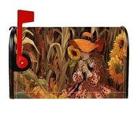 Coperture magnetiche per cassette postali con girasole, copertura per cassetta della posta gialla autunnale rustica per la decorazione del cortile 53 x 64 cm