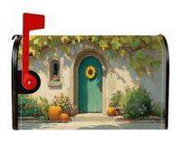 Coperture magnetiche per cassette postali con girasole, copertura per cassetta postale rustica con zucca, per decorazione da giardino all'aperto, 45,7 x 53,7 cm