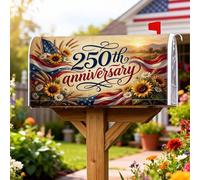 Coperture magnetiche per cassette postali con girasole, nastro di grano rustico festivo, per anniversario, decorazione per portico anteriore, 53 x 64 cm