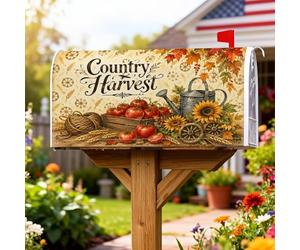 Coperture magnetiche per cassette postali con girasole, per annaffiare i pomodori rustici dei toni della terra, protezione per la decorazione esterna del cortile, 53 x 64 cm