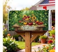 Coperture magnetiche per cassette postali con girasoli, rustiche per cesta dei pomodori da fattoria, estive, per la decorazione del prato, 53 x 64 cm