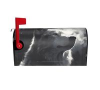 Coperture magnetiche per cassette postali con lupo invernale, dimensioni standard 64,8 x 53,3 cm, copertura per cassetta delle lettere primaverile estate copertura per cassetta delle lettere di