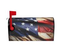 Coperture magnetiche per cassette postali con motivo bandiera americana, dimensioni standard, 53,3 x 45,7 cm, copertura per cassetta delle lettere primaverile estate copertura per cassetta delle