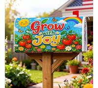 Coperture magnetiche per cassette postali con pomodori, primavera vibrante sole farfalle primavera blu pelle per la decorazione esterna del cortile 45,7 x 53,7 cm