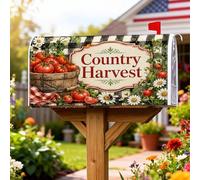 Coperture magnetiche per cassette postali con pomodori, rustiche per cestino della fattoria, crisantemo rosso autunnale, involucri per la decorazione del cortile anteriore 45,7 x 53,3 cm