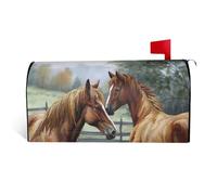 Coperture magnetiche per cassette postali con ricami di animali, dimensioni standard 64,8 x 53,3 cm, coperture decorative per cassetta postale impermeabili, copertura per cassetta postale