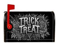 Coperture magnetiche per cassette postali con rose, gotico vintage, ragnatela di ragnatela con stelle di Halloween, copertura nera per cassetta della posta per decorazione cortile anteriore 53 x 64 cm