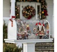 Coperture magnetiche per cassette postali con uccelli, copertura decorativa per cassetta postale invernale per la decorazione del prato, 53 x 64 cm
