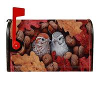 Coperture magnetiche per cassette postali con uccelli, coperture per cassette postali arancioni ispirate alla natura autunnale, per esterni, decorazione per prato, 45,7 x 53,3 cm