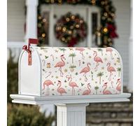 Coperture magnetiche per cassette postali con uccelli tropicali, palma tropicale, bastoncini di zucchero, decorazione per giardino, cortile, 45,7 x 53,3 cm