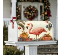 Coperture magnetiche per cassette postali con uccelli tropicali, regali tropicali festivi, foglie di palma, copertura per cassetta della posta di Natale, decorazione per giardino e patio, 53 x 64 cm