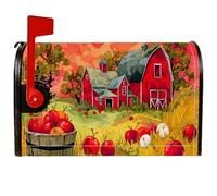 Coperture magnetiche per cassette postali da fienile, rustiche per cestino delle mele autunnali, decorazioni per la casa e il giardino, 53 x 64 cm