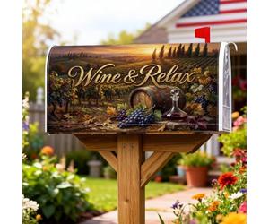 Coperture magnetiche per cassette postali, decorazione rustica per cassetta postale per giardino, patio, 53 x 65,5 cm
