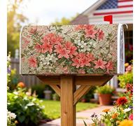 Coperture magnetiche per cassette postali floreali, rustiche vintage libellule turbinio primavera pesca involucri per la decorazione del cortile anteriore 45,7 x 53,7 cm
