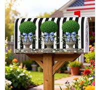 Coperture magnetiche per cassette postali in arte topiaria, eleganti e rustiche, copertura per cassetta della posta verde, decorazione per esterni, giardino, cortile, 53 x 64 cm