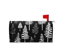 Coperture magnetiche per cassette postali in legno di sequoia nera e bianca, per primavera e inverno, 45,7 x 52,6 cm, Caja de correos