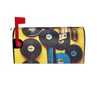 Coperture magnetiche per cassette postali in vinile per dischi e nastri, dimensioni standard, 53,3 x 45,7 cm, copertura per cassetta delle lettere primaverile estate copertura per cassetta postale di