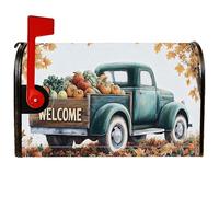 Coperture magnetiche per cassette postali per camion, rustiche fattoria, zucche, verdure, autunnali, protezione per cassetta postale per giardino, cortile, decorazione 45,7 x 53,3 cm
