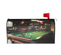 Coperture magnetiche per cassette postali per sala da biliardo, dimensioni standard 64,8 x 53,3 cm, copertura decorativa per cassetta postale di benvenuto, copertura per cassetta delle lettere per