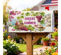 Coperture magnetiche per cassette postali per uva, adatte per le festività estive, per decorare il giardino e l'esterno, 53 x 64 cm