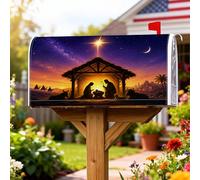 Coperture magnetiche per cassette postali religiose, copertura per cassetta delle lettere natalizia tradizionale stabile, per esterni, giardino, cortile, decorazione 45,7 x 53,3 cm
