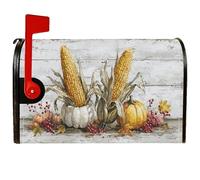 Coperture magnetiche per cassette postali, rustiche fattoria, zucca, bacche autunnali, gialle, protezione per la decorazione da giardino all'aperto, 45,7 x 53,7 cm