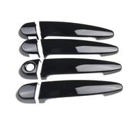 Coperture Maniglie auto Compatibile Con BMW Per E87 E90 E91 E92 E93 F30 X1 X2 X3 X4 X6 Ricambi Auto 4 Pezzi Copri Maniglie Esterne In Fibra Di Carbonio Nero Lucido