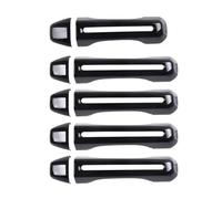 Coperture Maniglie Esterne Compatibile Con Jeep Per Wrangler JL 2018-2022 Nero Rosso Argento 5 Pezzi Copertura Maniglia Esterna Della Portiera Automatica Guscio Rivestimento Maniglia Della