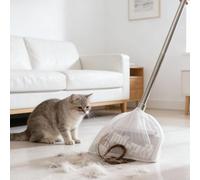 Coperture Monouso per Scope, 100 Pezzi - Copri-Scopa Elastici per Catturare Peli di Animali e Polvere, Pulizia Igienica Senza Contatto