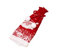 Coperture natalizie per bottiglie di vino alla moda e decorative, perfette per feste natalizie, riutilizzabili, per bottiglie di vino di Babbo Natale