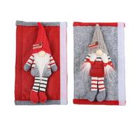 Coperture natalizie per maniglie del frigorifero, 2 simpatici gnomi natalizi per la porta del frigorifero, coperture natalizie per pomelli della cucina, coperture per pomelli natalizi per porte del