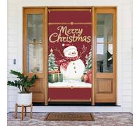 Coperture natalizie per porta d'ingresso, divertente Merry Christmas No.282 Autunno Inverno Porta Banner Sfondo Appeso per Esterno Interno Vigilia Portico Decorazioni da Parete Forniture 1,8 x 0,9 m