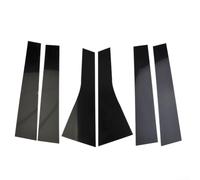 Coperture nere per montante della portiera per Jeep per Grand per Cherokee 2011-2021 | 6 pezzi per modanature della copertura laterale dei finestrini | Accessori decorativi esterni per auto