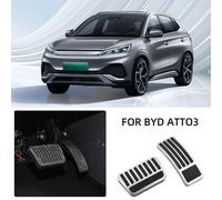 Coperture Pedali Auto Byd ATto 3 AT Gas ACCELERATOR Freno Antiscivolo Argento