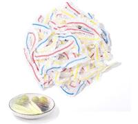 Coperture per alimenti, 100 sacchetti per conservare freschi, coperchi in plastica elasticizzata, per mantenere freschi i pasti frutta e verdura in frigorifero (100)