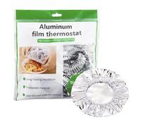 Coperture per alimenti, coperchi elastici da 30 cm, copertura isolante in pellicola di alluminio, confezione da 10 involucri sigillanti resistenti al calore, ideali per conservare gli avanzi e