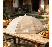 Coperture per alimenti per esterni 68,9 cm, a prova di mosca, protezione | Design pieghevole, salvaspazio, stabile e affidabile, di lunga durata, facile da usare, per feste, campeggio, cortile, patio
