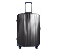 Coperture per bagagli da viaggio con linee astratte monocromatiche - Elasticità coperture per valigie protettive per bagagli 45-81 cm, Nero , M