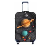 Coperture per bagagli da viaggio, con sistema solare, in carta, elastiche, per valigie, 45-81 cm, Nero , M