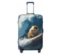 Coperture per bagagli da viaggio - Surf Guinea Pig Elasticità Valigie Coperture Protettive per bagagli 45-81 cm, Nero , M
