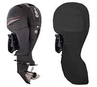 Coperture per Barche a Motore, Copertura Motore fuoribordo Completa, 420D Oxford Tessuto + Rivestimento in PVC, Copri Motore fuoribordo Copri Motore Marino (Fits 8-10 HP)